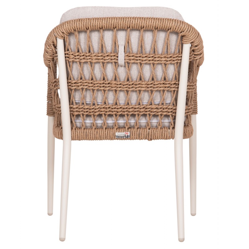 ΠΟΛΥΘΡΟΝΑ BOXER HM6556.02 ΑΛΟΥΜΙΝΙΟ & OLEFIN ΜΠΕΖ-TWIST WICKER 58x60x80Yεκ
