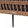 ΠΟΛΥΘΡΟΝΑ BOXER HM6556.01 ΑΛΟΥΜΙΝΙΟ & OLEFIN ΓΚΡΙ-TWIST WICKER 58x60x80Yεκ