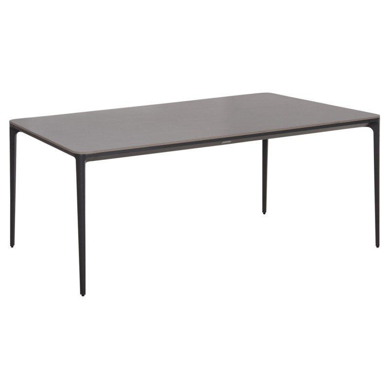 ΤΡΑΠΕΖΙ ΤΡΑΠΕΖΑΡΙΑΣ STAD HM6557.01 ΓΚΡΙ ΑΛΟΥΜΙΝΙΟ & SINTERED STONE TOP 180x90x74Υεκ