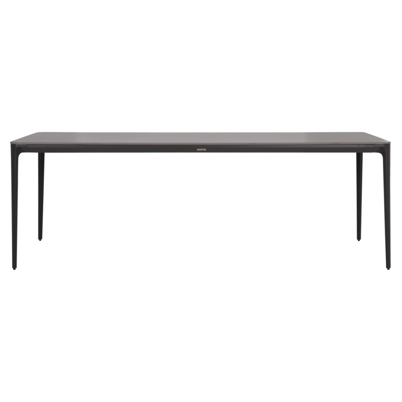 ΤΡΑΠΕΖΙ ΤΡΑΠΕΖΑΡΙΑΣ STAD HM6558.01 ΓΚΡΙ ΑΛΟΥΜΙΝΙΟ & SINTERED STONE TOP 220x100x75Υεκ