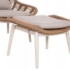 ΠΟΛΥΘΡΟΝΑ LOUNGE ΜΕ ΥΠΟΠΟΔΙΟ REMVAZZO HM6561.02 ΑΛΟΥΜΙΝΙΟ ΜΠΕΖ--WICKER 90x85x96Υεκ