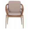 ΠΟΛΥΘΡΟΝΑ ΑΛΟΥΜΙΝΙΟΥ GALDIN HM6272.03 ΚΑΠΟΥΤΣΙΝΟ-P.E.RATTAN-ΜΠΕΖ ΥΦΑΣΜΑ 65x60x76Υεκ