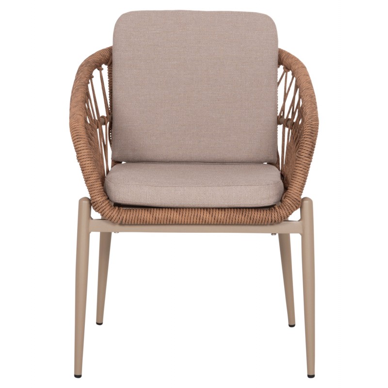 ΠΟΛΥΘΡΟΝΑ ΑΛΟΥΜΙΝΙΟΥ GALDIN HM6272.03 ΚΑΠΟΥΤΣΙΝΟ-P.E.RATTAN-ΜΠΕΖ ΥΦΑΣΜΑ 65x60x76Υεκ