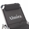 ΞΑΠΛΩΣΤΡΑ ΠΑΡΑΛΙΑΣ ΑΛΟΥΜΙΝΙΟΥ ΒΑΡ.ΤΥΠΟΥ ALMIRA HM5054.10 ΓΚΡΙ TEXTILENE 187x59x78Υεκ