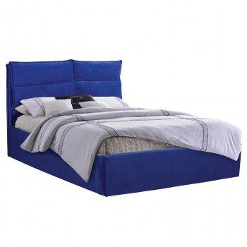 ΚΡΕΒΑΤΙ ROYALTY ΑΠΟ ΒΕΛΟΥΔΟ ΜΠΛΕ ΥΠΕΡΔΙΠΛΟ 160x200 εκ. HM563.08