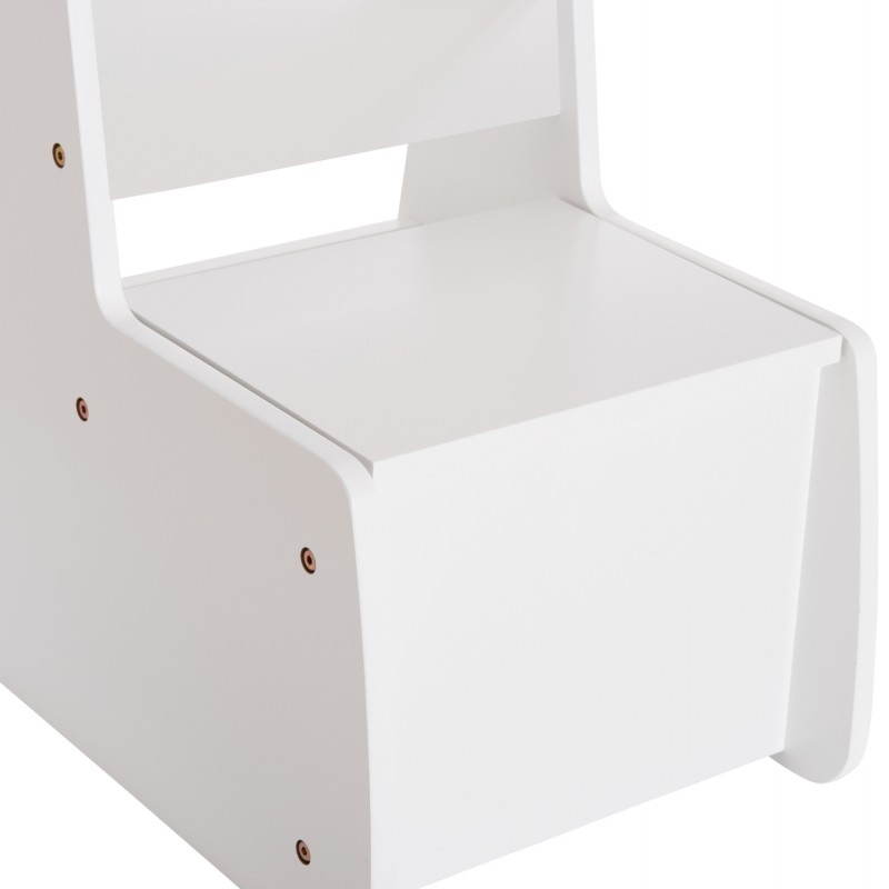 ΠΑΙΔΙΚΟ ΚΑΡΕΚΛΑΚΙ ΜΕ ΑΠΟΘ.ΧΩΡΟ RICKI HM18343.03 ΚΟΝΤΡΑΠΛΑΚΕ/MDF ΛΕΥΚΟ 33x43x47Υεκ