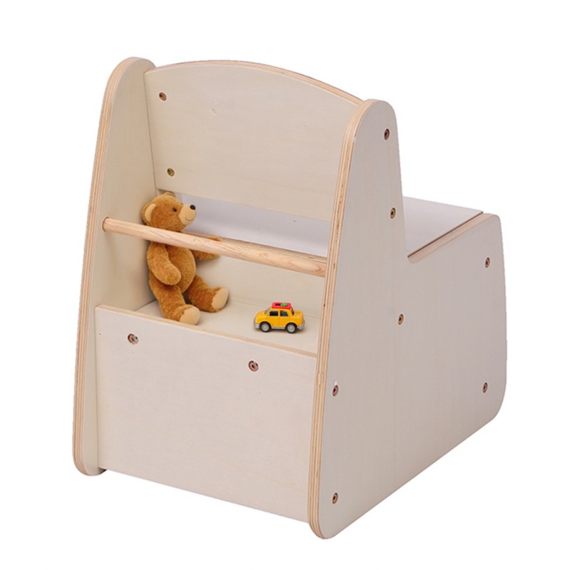 ΠΑΙΔΙΚΟ ΚΑΡΕΚΛΑΚΙ ΜΕ ΑΠΟΘ.ΧΩΡΟ RICKI HM18343.01 ΚΟΝΤΡΑΠΛΑΚΕ/MDF ΦΥΣΙΚΟ 33x43x47Υεκ