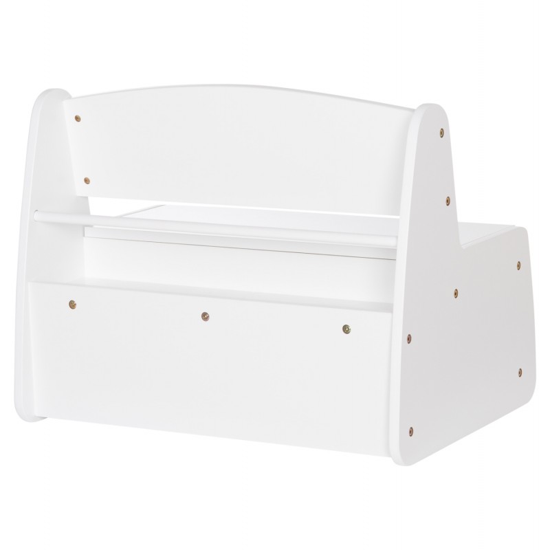 ΠΑΓΚΑΚΙ ΠΑΙΔΙΚΟ ΜΕ ΑΠΟΘ.ΧΩΡΟ RICKI HM18342.03 MDF & ΚΟΝΤΡΑΠΛΑΚΕ ΛΕΥΚΟ 63x43x47Υεκ