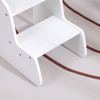 ΠΑΙΔΙΚΗ ΣΚΑΛΑ/ΣΚΑΜΠΟ RICKI HM18340.03 MDF & ΚΟΝΤΡΑΠΛΑΚΕ ΛΕΥΚΟ 33x43.5x40.5Υεκ