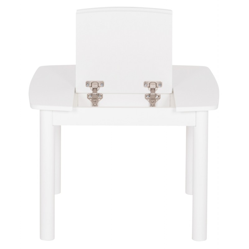 ΤΡΑΠΕΖΑΚΙ ΠΑΙΔΙΚΟ ΜΕ ΑΠΟΘ.ΧΩΡΟΥΣ RICKI HM18339.03 MDF & ΣΥΜΗΔΑ ΣΕ ΛΕΥΚΟ 65x65x47Υεκ