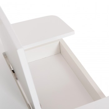 ΤΡΑΠΕΖΑΚΙ ΠΑΙΔΙΚΟ ΜΕ ΑΠΟΘ.ΧΩΡΟΥΣ RICKI HM18339.03 MDF & ΣΥΜΗΔΑ ΣΕ ΛΕΥΚΟ 65x65x47Υεκ