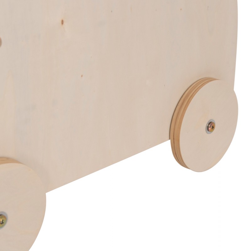 ΠΑΙΔΙΚΟ ΤΡΟΛΕΥ/ΚΑΡΟΤΣΑΚΙ RICKI HM18341.01 MDF & ΚΟΝΤΡΑΠΛΑΚΕ ΦΥΣΙΚΟ 33x45x50Υεκ