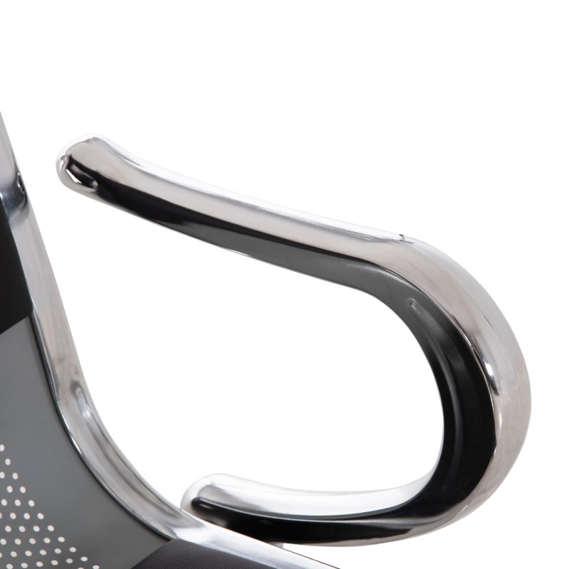 ΚΑΘΙΣΜΑ ΑΝΑΜΟΝΗΣ Τ.ΑΕΡΟΔΡΟΜΙΟΥ 3ΘΕΣΙΟ AVIATOR HM18400 ΜΕΤΑΛΛΟ ΜΕ PU ΜΑΥΡΟ 172x55x76Υ