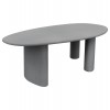 ΤΡΑΠΕΖΙ ΤΡΑΠΕΖΑΡΙΑΣ ΟΒΑΛ VOLPE HM6599.01 ΓΚΡΙ FIBER CEMENT 240x100x75Υεκ