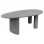 ΤΡΑΠΕΖΙ ΤΡΑΠΕΖΑΡΙΑΣ ΟΒΑΛ VOLPE HM6599.01 ΓΚΡΙ FIBER CEMENT 240x100x75Υεκ