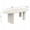 ΤΡΑΠΕΖΙ ΤΡΑΠΕΖΑΡΙΑΣ ΟΒΑΛ VOLPE HM6599.02 ΜΠΕΖ FIBER CEMENT 240x100x75Υεκ