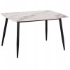 ΤΡΑΠΕΖΙ RAVEN HM9854.04 ΚΕΡΑΜΙΚΟ TOP ΜΕ ΟΨΗ ΜΑΡΜΑΡΟΥ τ.CALACATTA 120x70x73Υεκ.