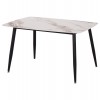 ΤΡΑΠΕΖΙ RAVEN HM9854.04 ΚΕΡΑΜΙΚΟ TOP ΜΕ ΟΨΗ ΜΑΡΜΑΡΟΥ τ.CALACATTA 120x70x73Υεκ.