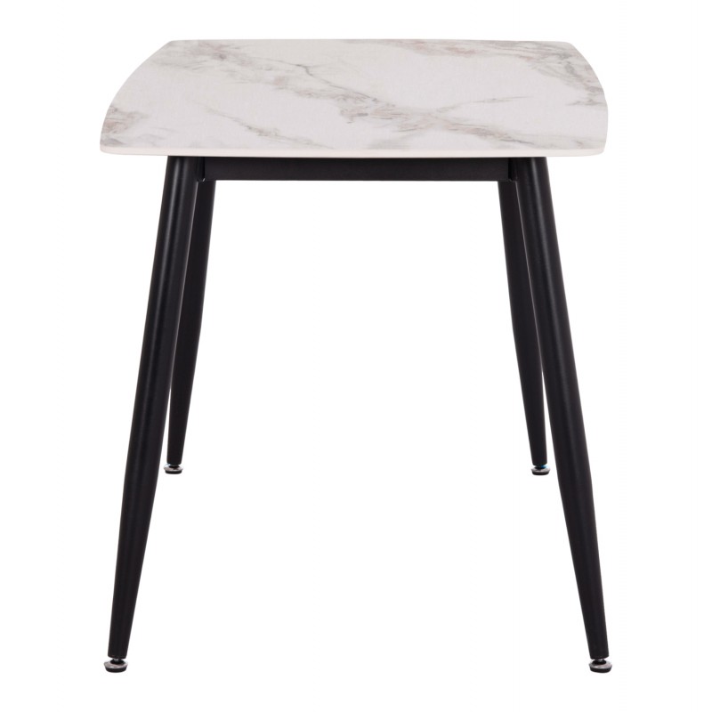 ΤΡΑΠΕΖΙ RAVEN HM9854.04 ΚΕΡΑΜΙΚΟ TOP ΜΕ ΟΨΗ ΜΑΡΜΑΡΟΥ τ.CALACATTA 120x70x73Υεκ.