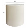 ΤΡΑΠΕΖΙ ΒΟΗΘΗΤΙΚΟ ΣΤΡΟΓΓΥΛΟ KYOKO HM6592.02 ΜΠΕΖ FIBER CEMENT Φ40x43Υεκ.
