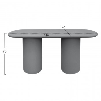ΚΟΝΣΟΛΑ KENJI HM6584.01 FIBER CEMENT ΣΕ ΓΚΡΙ--140x40x78Υεκ.
