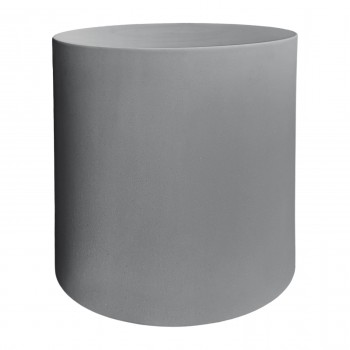 ΤΡΑΠΕΖΙ ΒΟΗΘΗΤΙΚΟ ΣΤΡΟΓΓΥΛΟ KYOKO HM6592.01 ΓΚΡΙ FIBER CEMENT Φ40x43Υεκ.