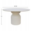 ΤΡΑΠΕΖΙ ΤΡΑΠΕΖΑΡΙΑΣ ΣΤΡΟΓΓΥΛΟ KAZVIN HM6582.02 ΜΠΕΖ FIBER CEMENT Φ130x75Υεκ