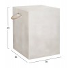 ΣΚΑΜΠΟ ΤΕΤΡΑΓΩΝΟ ΜΕ ΧΕΡΟΥΛΙΑ ZAK HM6581.02 FIBER CEMENT ΣΕ ΜΠΕΖ 36x36x43Υεκ
