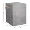 ΣΚΑΜΠΟ ΤΕΤΡΑΓΩΝΟ ΜΕ ΧΕΡΟΥΛΙΑ ZAK HM6581.01 FIBER CEMENT ΣΕ ΓΚΡΙ 36x36x43Υεκ