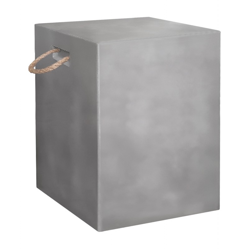 ΣΚΑΜΠΟ ΤΕΤΡΑΓΩΝΟ ΜΕ ΧΕΡΟΥΛΙΑ ZAK HM6581.01 FIBER CEMENT ΣΕ ΓΚΡΙ 36x36x43Υεκ