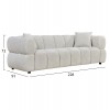 ΚΑΝΑΠΕΣ 3-ΘΕΣΙΟΣ NORIKA HM3331.02 ΕΚΡΟΥ ΥΦΑΣΜΑ 228x91x72Υεκ.