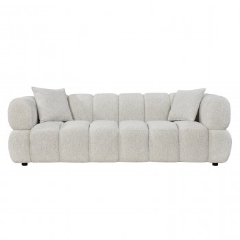 ΚΑΝΑΠΕΣ 3-ΘΕΣΙΟΣ NORIKA HM3331.02 ΕΚΡΟΥ ΥΦΑΣΜΑ 228x91x72Υεκ.