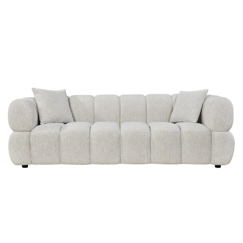 ΚΑΝΑΠΕΣ 3-ΘΕΣΙΟΣ NORIKA HM3331.02 ΕΚΡΟΥ ΥΦΑΣΜΑ 228x91x72Υεκ.