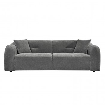 ΚΑΝΑΠΕΣ 3-ΘΕΣΙΟΣ JUNOA HM3333.01 ΓΚΡΙ ΥΦΑΣΜΑ 228x89x74Υεκ