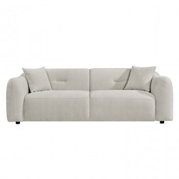 ΚΑΝΑΠΕΣ 3-ΘΕΣΙΟΣ JUNOA HM3333.02 ΕΚΡΟΥ ΥΦΑΣΜΑ 228x89x74Υεκ