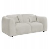 ΚΑΝΑΠΕΣ 2-ΘΕΣΙΟΣ JUNOA HM3334.02 ΕΚΡΟΥ ΥΦΑΣΜΑ 172x89x74Υεκ