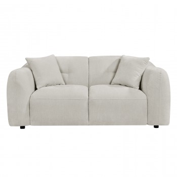 ΚΑΝΑΠΕΣ 2-ΘΕΣΙΟΣ JUNOA HM3334.02 ΕΚΡΟΥ ΥΦΑΣΜΑ 172x89x74Υεκ