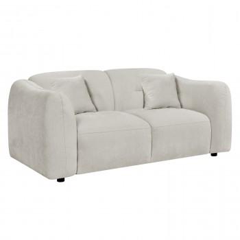 ΚΑΝΑΠΕΣ 2-ΘΕΣΙΟΣ JUNOA HM3334.02 ΕΚΡΟΥ ΥΦΑΣΜΑ 172x89x74Υεκ