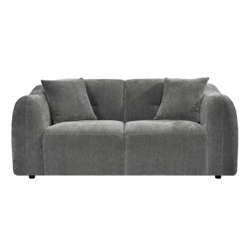 ΚΑΝΑΠΕΣ 2-ΘΕΣΙΟΣ JUNOA HM3334.01 ΓΚΡΙ ΥΦΑΣΜΑ 172x89x74Υεκ