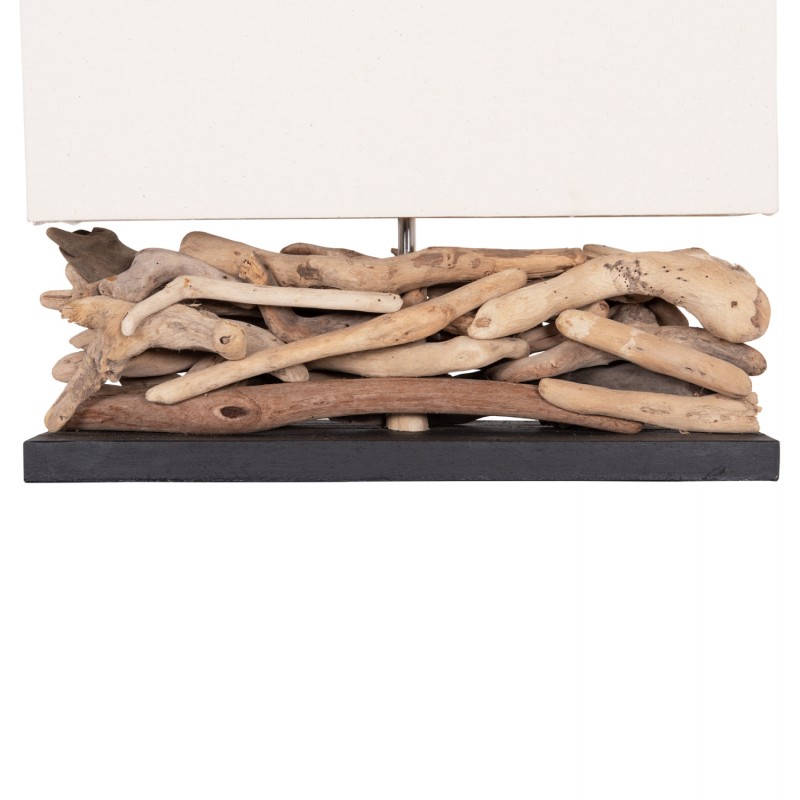 ΕΠΙΤΡΑΠΕΖΙΟ ΟΡΘΟΓΩΝΙΟ ΦΩΤΙΣΤΙΚΟ TWIGGY HM4432 DRIFTWOOD & ΛΕΥΚΟ ΚΑΠΕΛΟ 50x16,5x38Υεκ.