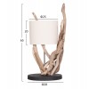ΕΠΙΤΡΑΠΕΖΙΟ ΦΩΤΙΣΤΙΚΟ BRAMBLE HM4873 DRIFTWOOD & ΛΕΥΚΟ ΚΑΠΕΛΟ Φ28x65Υεκ.