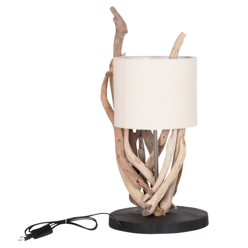 ΕΠΙΤΡΑΠΕΖΙΟ ΦΩΤΙΣΤΙΚΟ BRAMBLE HM4873 DRIFTWOOD & ΛΕΥΚΟ ΚΑΠΕΛΟ Φ28x65Υεκ.