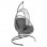 ΚΡΕΜΑΣΤΗ ΦΩΛΙΑ RULER HM6083.02 ΚΑΠΟΥΤΣΙΝΟ ΜΕΤΑΛ.- P.E.RATTAN-ΜΑΞΙΛΑΡΙ 120x110x190Υ