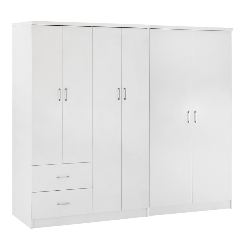 ΝΤΟΥΛΑΠΑ 6ΦΥΛΛΗ BLAKELY HM21235.05 ΜΕΛΑΜΙΝΗ ΧΡΩΜΑ ΛΕΥΚΟ 201x43x181Υεκ