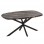 ΤΡΑΠΕΖΙ ΟΒΑΛ RODDEN HM11903.02 ΜΕ WERZALIT BLACK/GOLD MARBLE-ΜΑΥΡΗ ΒΑΣΗ 146x94x75Υεκ