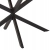 ΤΡΑΠΕΖΙ ΟΒΑΛ RODDEN HM11903.02 ΜΕ WERZALIT BLACK/GOLD MARBLE-ΜΑΥΡΗ ΒΑΣΗ 146x94x75Υεκ