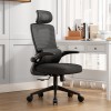ΚΑΡΕΚΛΑ ΓΡΑΦΕΙΟΥ KESI HM1222.01 ΜΑΥΡO MESH & PP 52x50x122Υεκ.