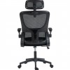ΚΑΡΕΚΛΑ ΓΡΑΦΕΙΟΥ KESI HM1222.01 ΜΑΥΡO MESH & PP 52x50x122Υεκ.