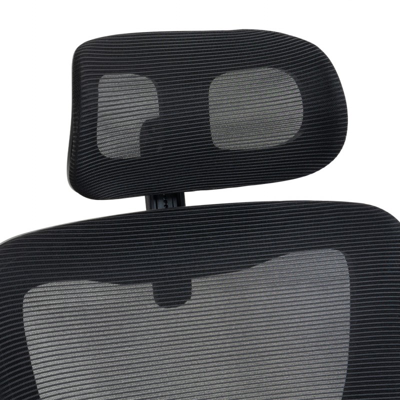 ΚΑΡΕΚΛΑ ΓΡΑΦΕΙΟΥ KESI HM1222.01 ΜΑΥΡO MESH & PP 52x50x122Υεκ.
