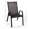 ΣΕΤ ΤΡΑΠΕΖΑΡΙΑΣ 5ΤΜΧ ADAM HM10896.03 ΤΡΑΠΕΖΙ 120x70εκ & 4 ΠΟΛΥΘΡΟΝΕΣ--ΜΑΥΡΟ